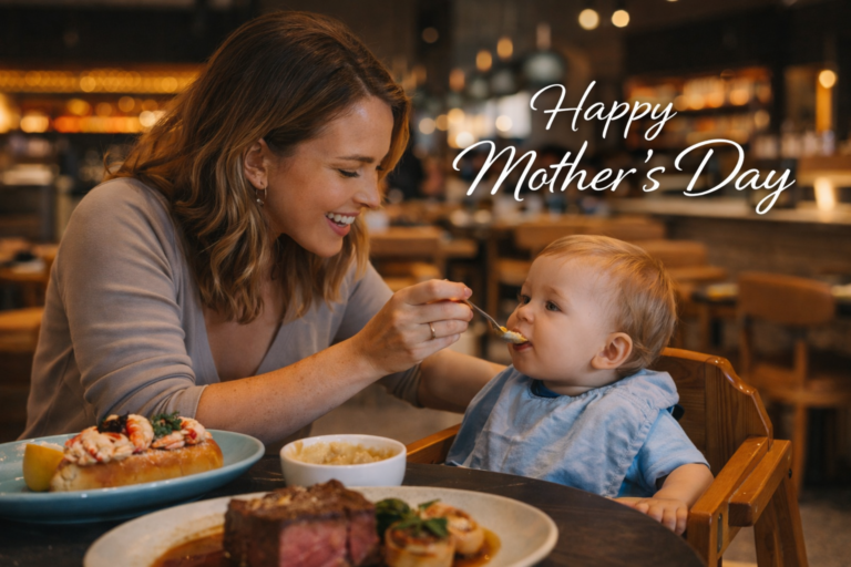 Mother Feeding Child on Mothers day